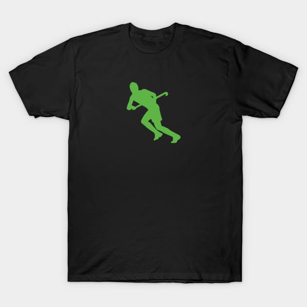 Field Hockey Player Silhouette T-Shirt by Gregorous Design